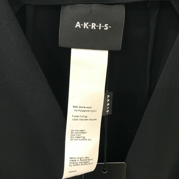 AKRIS {14} Jacket Black Salsa NWT - Picture 2 of 9